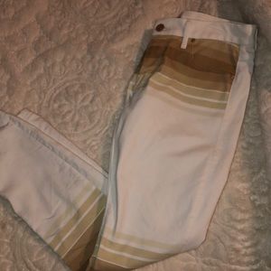 MOTHER Jeans - MOTHER LOOKER 70βs INSPIRED stripe jeans MOTHER Jeans - MOTHER LOOKER 70βs INSPIRED stripe jeans